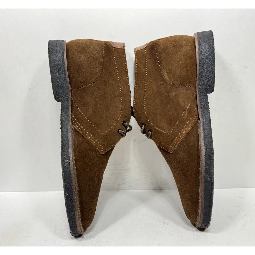 Frye Chukka Boots Brown Suede Desert Crepe Sole Men's Size 11 3481380 BRN